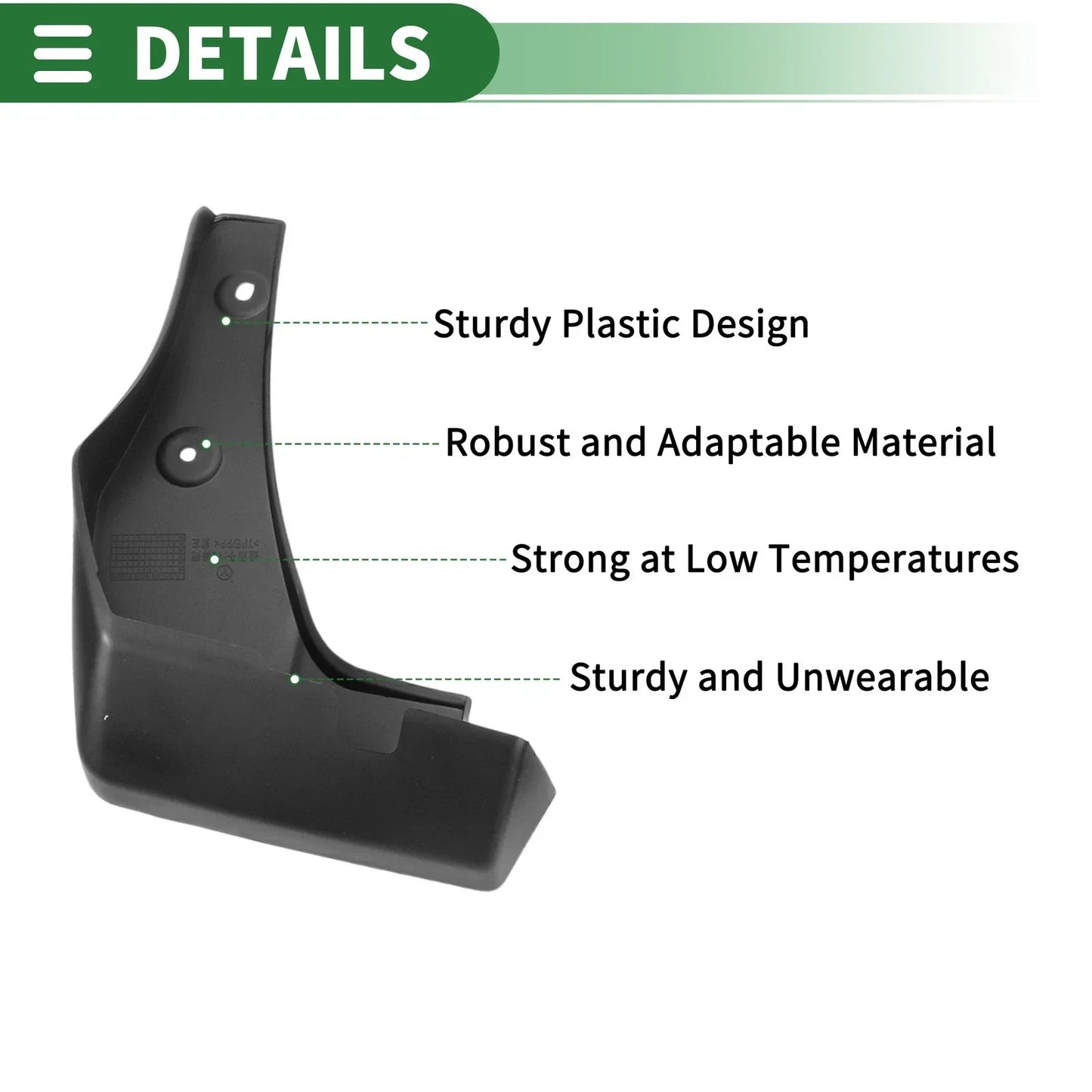 Mud Flaps Splash Guards Front & Rear for Honda Gienia (2016-2019)
