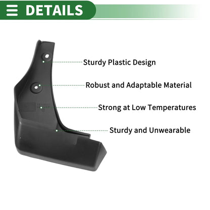 Mud Flaps Splash Guards Front & Rear for Honda Gienia (2016-2019)