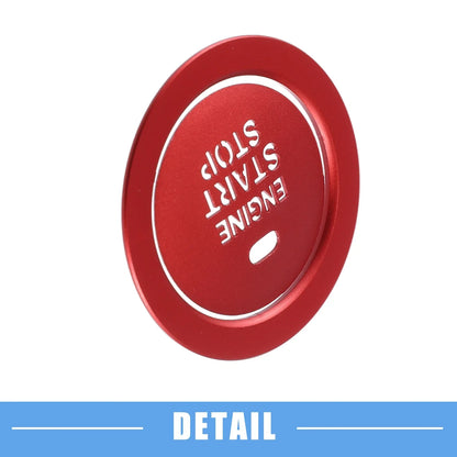 Engine Ignition Button Decal for Hyundai Sonata 2011-2014 Aluminum Red