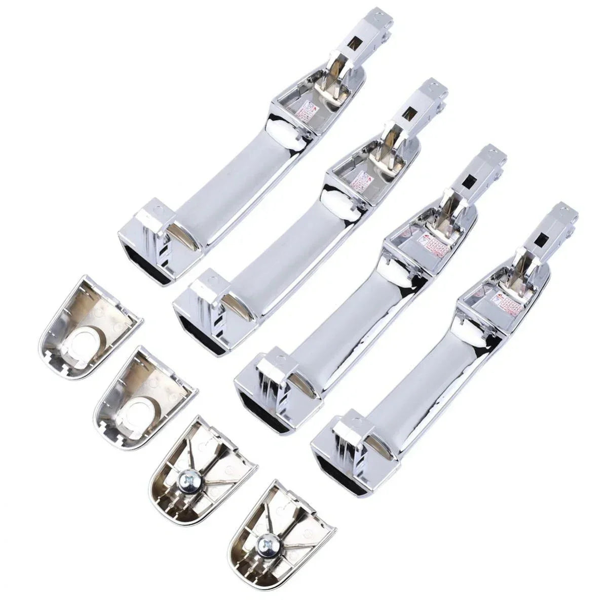 Exterior Door Handle Chrome Set 4 Fits Mitsubishi L200 Triton UTE 2005-14 D06