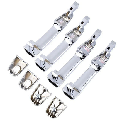 Exterior Door Handle Chrome Set 4 Fits Mitsubishi L200 Triton UTE 2005-14 D06
