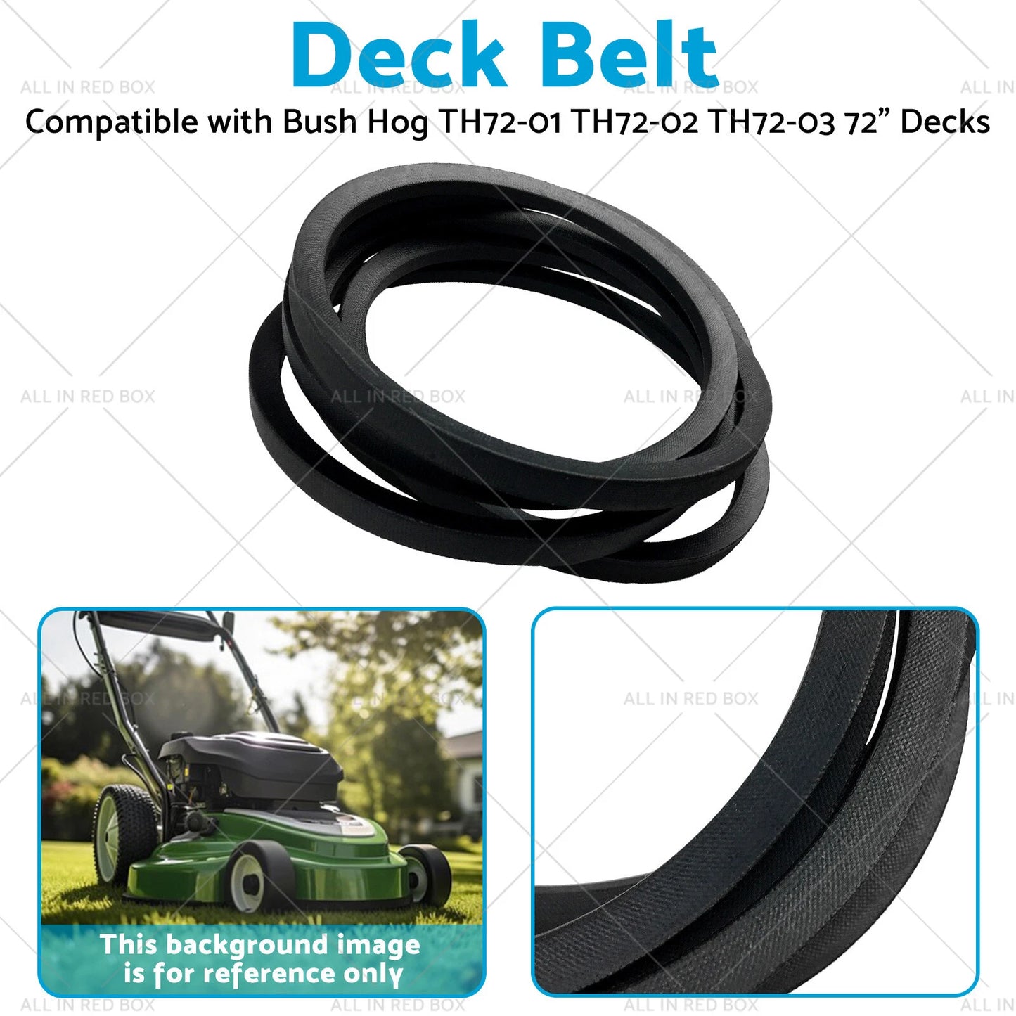 Deck Belt for Bush Hog TH72-01 TH72-02 TH72-03 72" Decks
