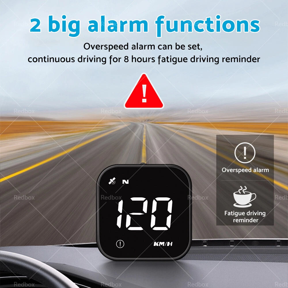 HUD Head Up Display LED GPS Speedometer for Universal Cars