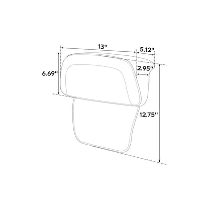 Driver Passenger Seat Pad Backrest for Harley Touring Road Glide (2009-2013)