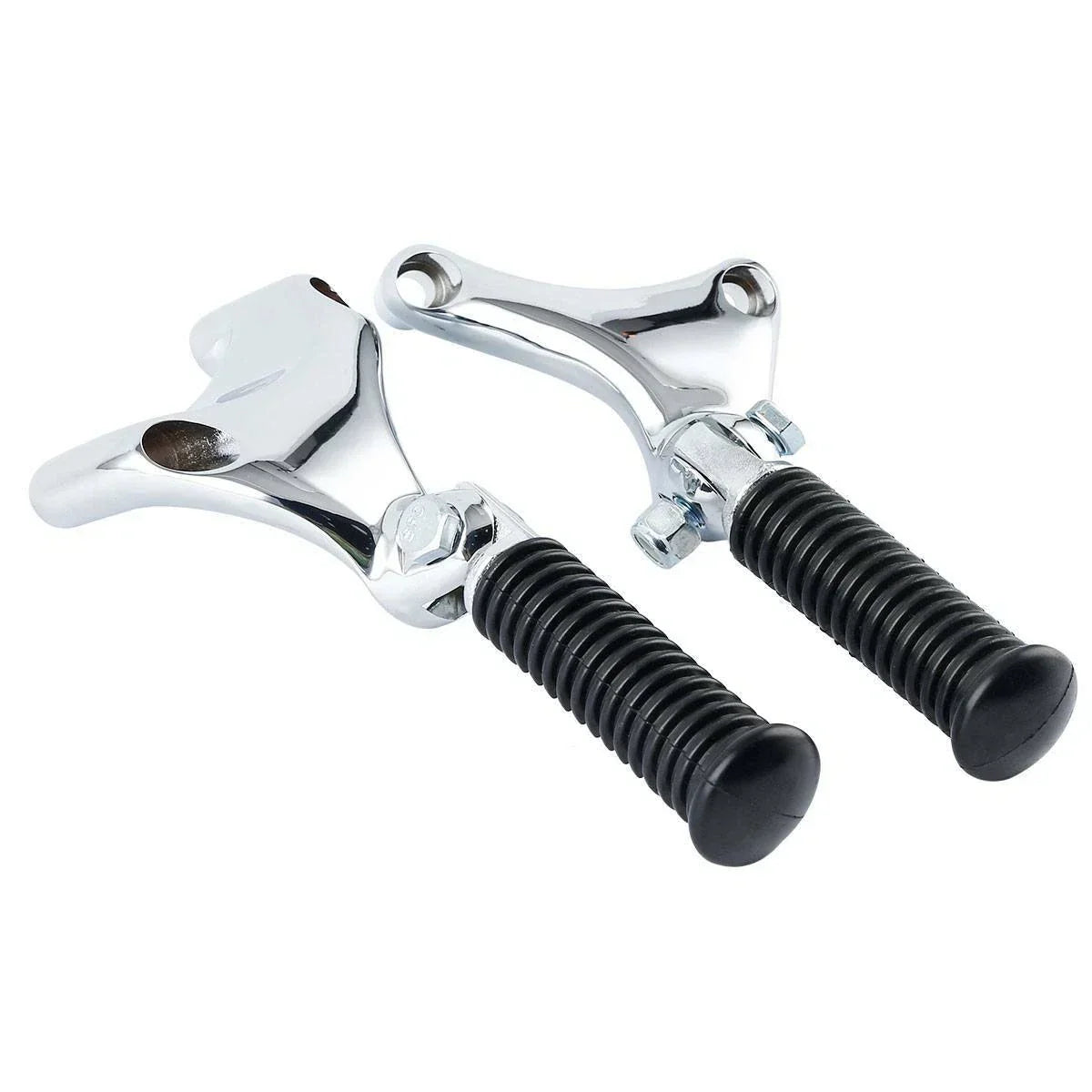 Chrome Passenger Footpeg Mounts for Harley Sportster 883 1200 XL883L (2004-2013)