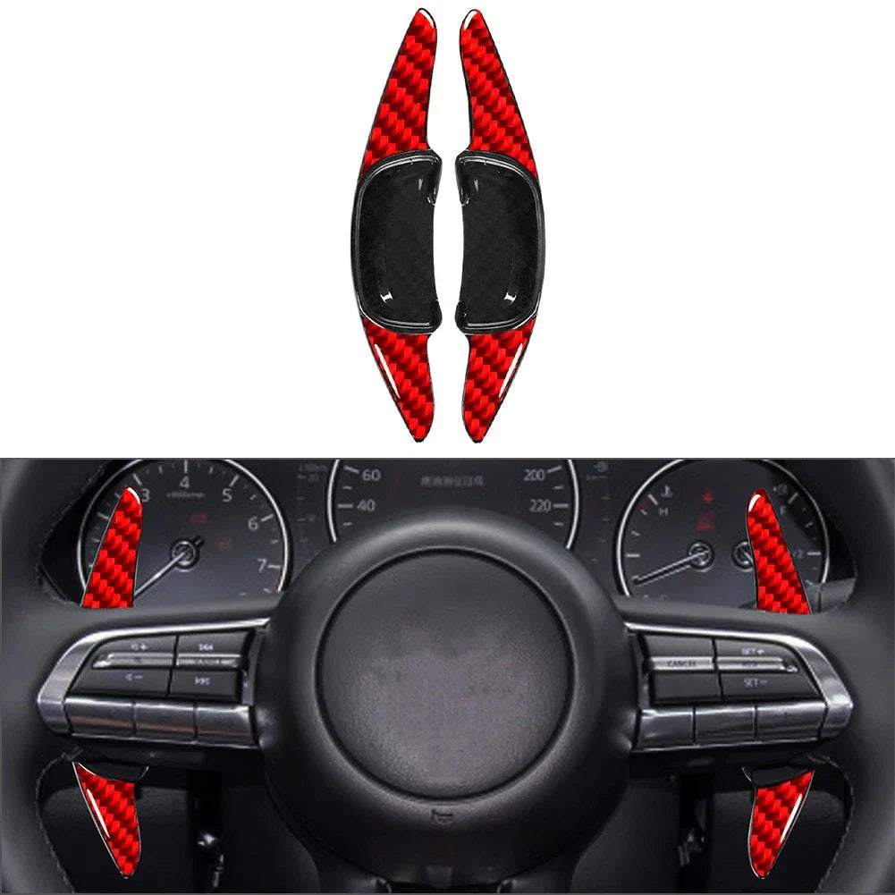 Red Steering Wheel Shift Paddle for Mazda 3, Axela, CX-30, MX-30 (2020-2023)