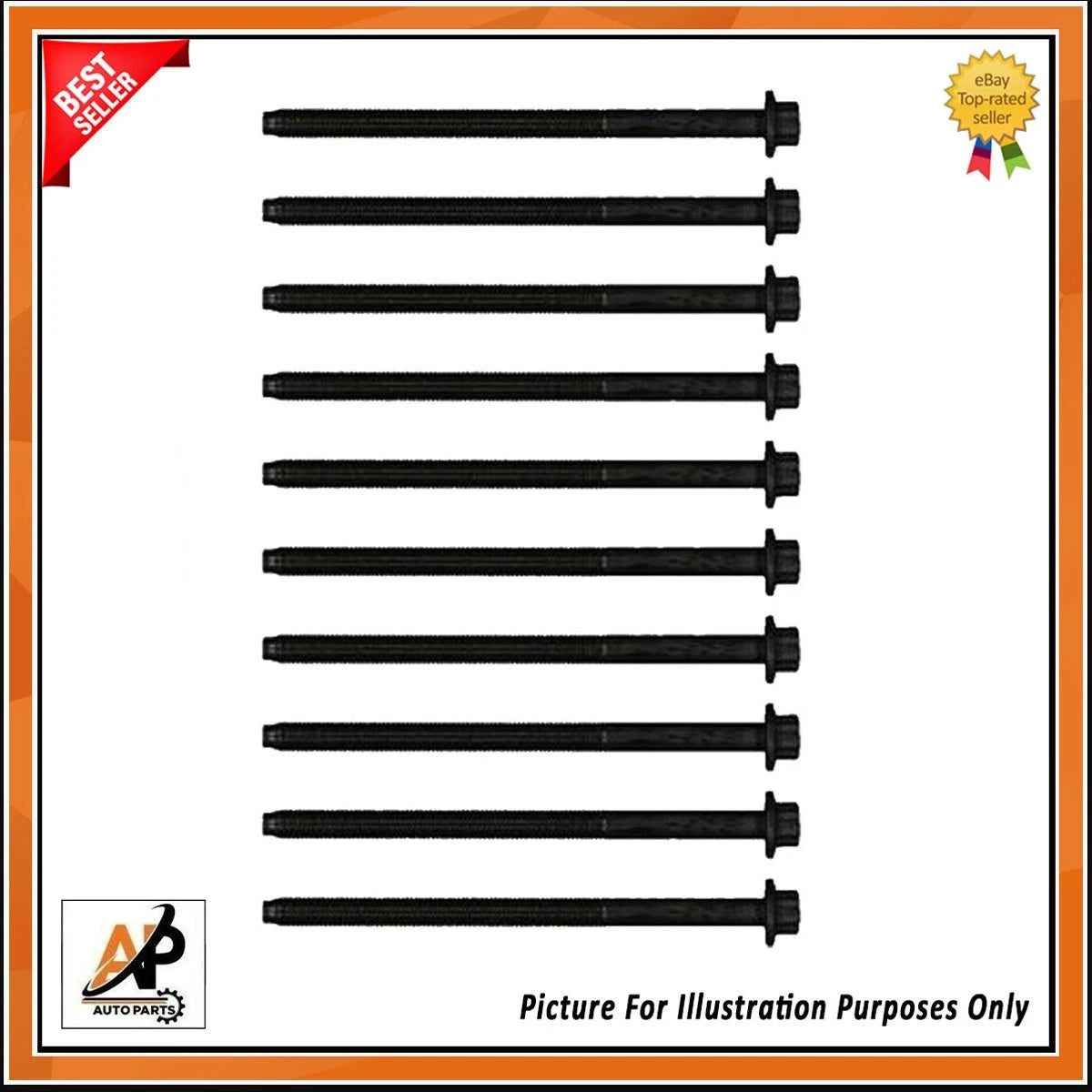 Head Bolt Set Replacement for Hyundai i30 i40 Tucson 1.6 CRDi (2013–2024)