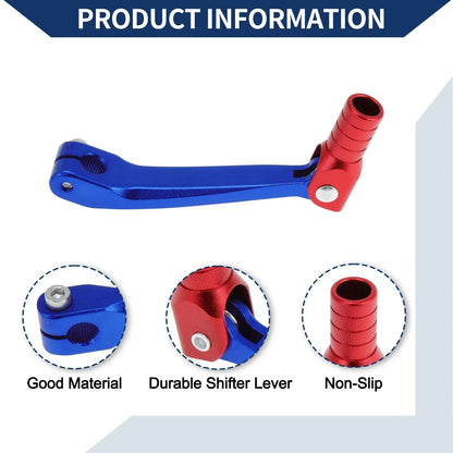Folding Motorcycle Gear Shifter Lever for Honda CRF150F (2003-2017) Blue Red