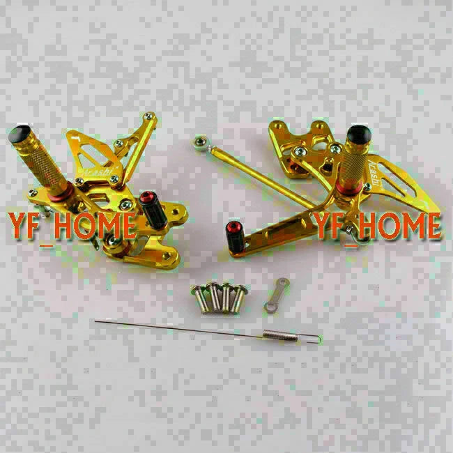 Gold Rear Set Foot Pegs for Suzuki GSXR1000 (2007-2008)