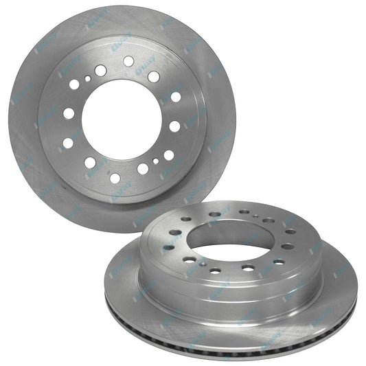 2 Rear Disc Brake Rotors for Toyota Landcruiser Prado RZJ120 RZJ125 2002-2004