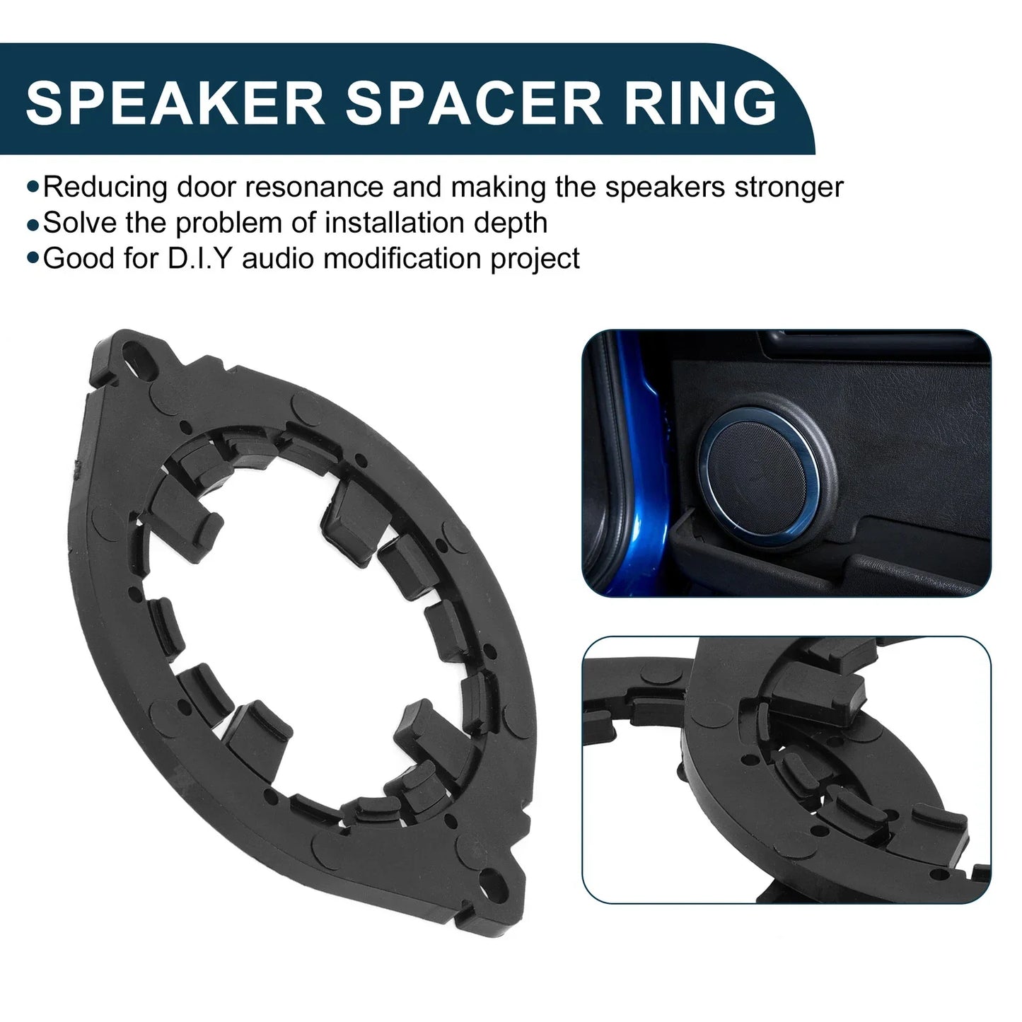 Speaker Spacer Ring Adapter for Honda ABS Midrange Speakers 2 x Pcs