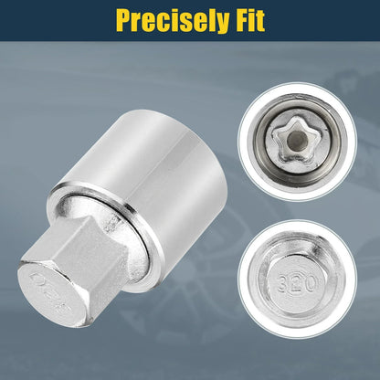 320 Wheel Lock Lug Nut Set with Protector Socket for Mercedes Benz