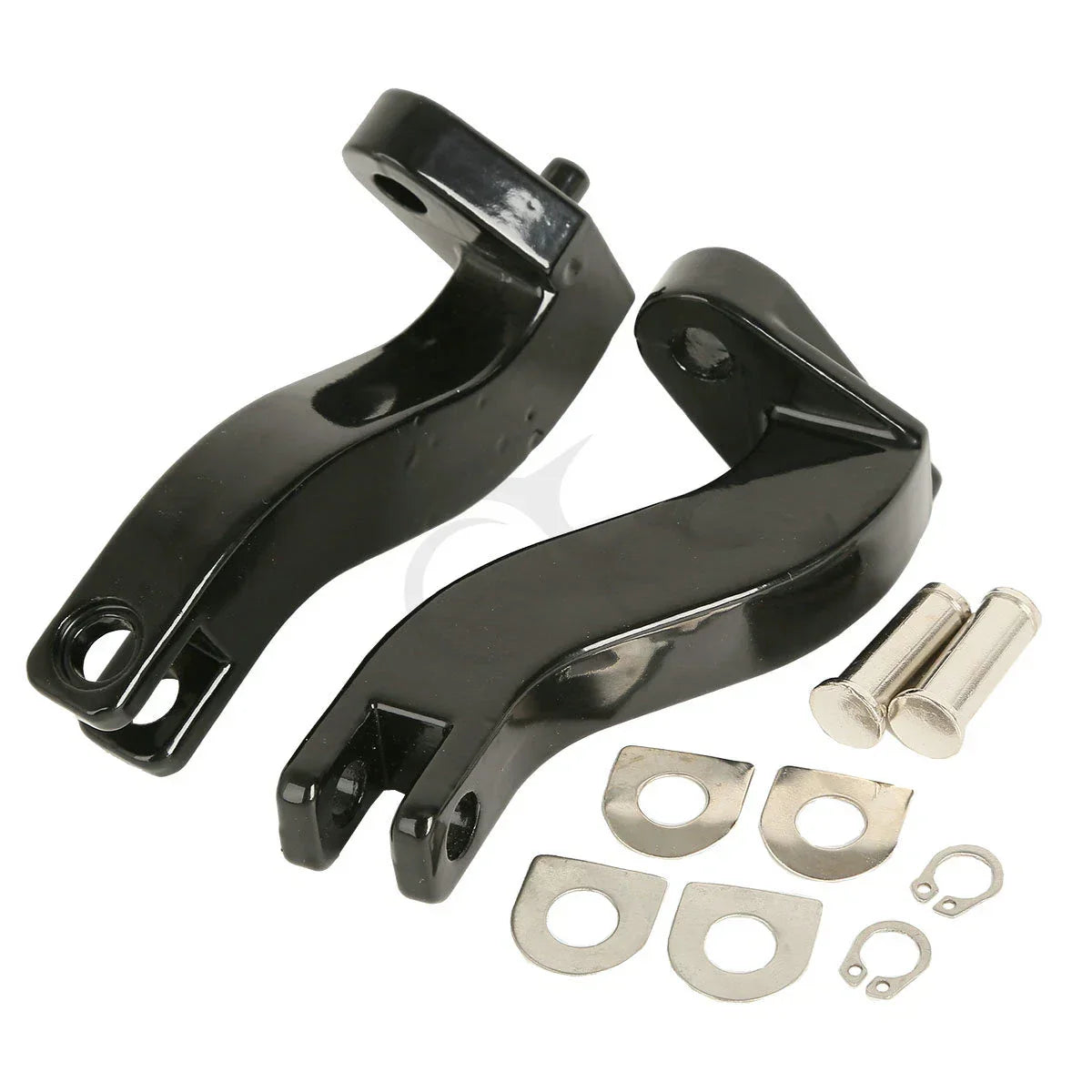Black Rear Passenger Footpeg for Harley Touring Road King FLHR (1993-2022)