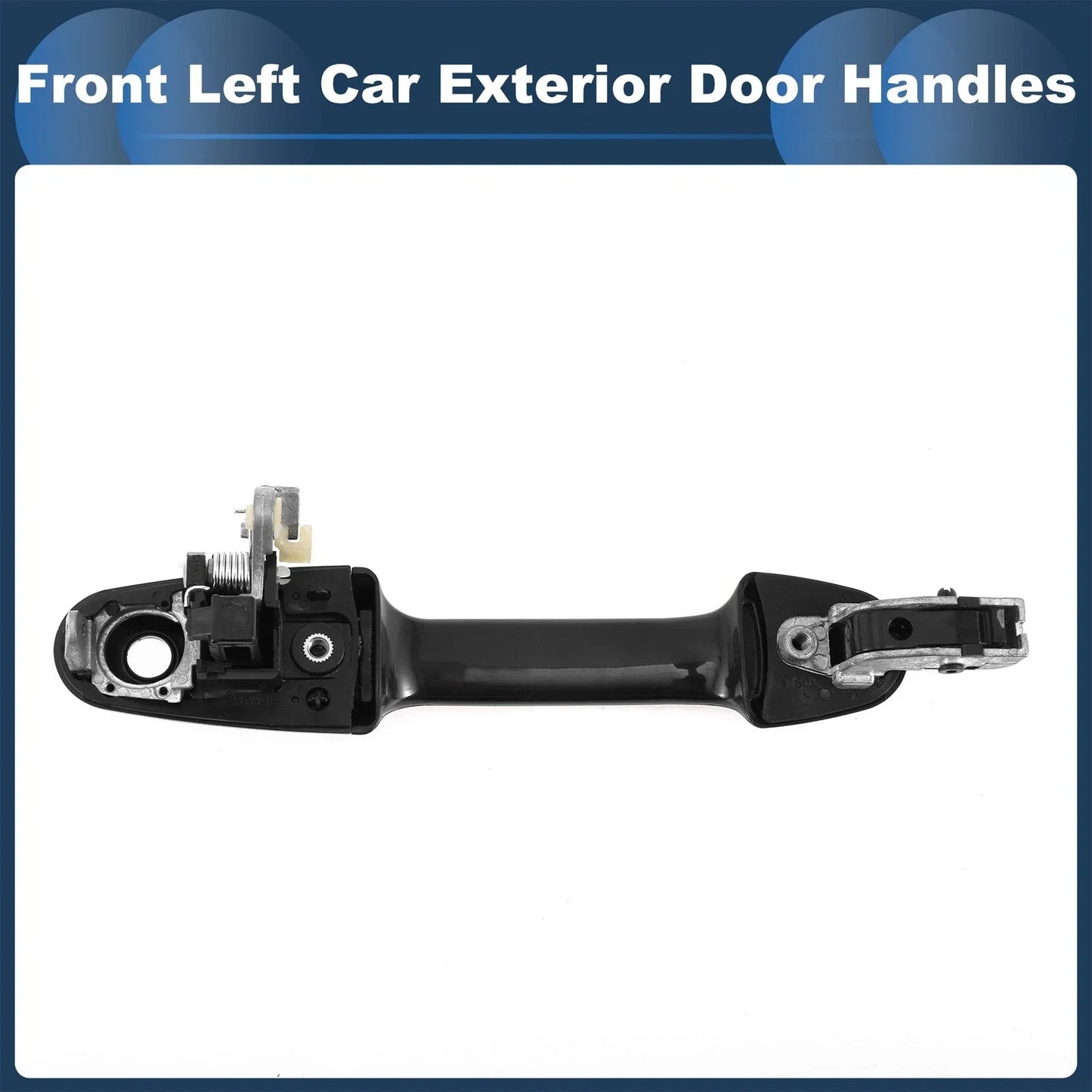Front Left Exterior Door Handle for Honda Accord (2003-2007) Black