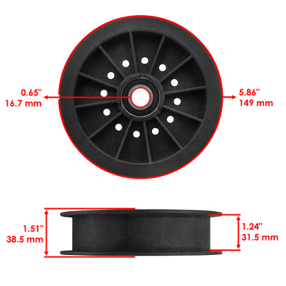 Deck Idler Pulleys 48 Inch Replacement for Exmark (2005–2015)