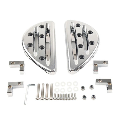 Chrome Rear Passenger Floorboard Foot Pegs for Harley Touring (1993-2023)