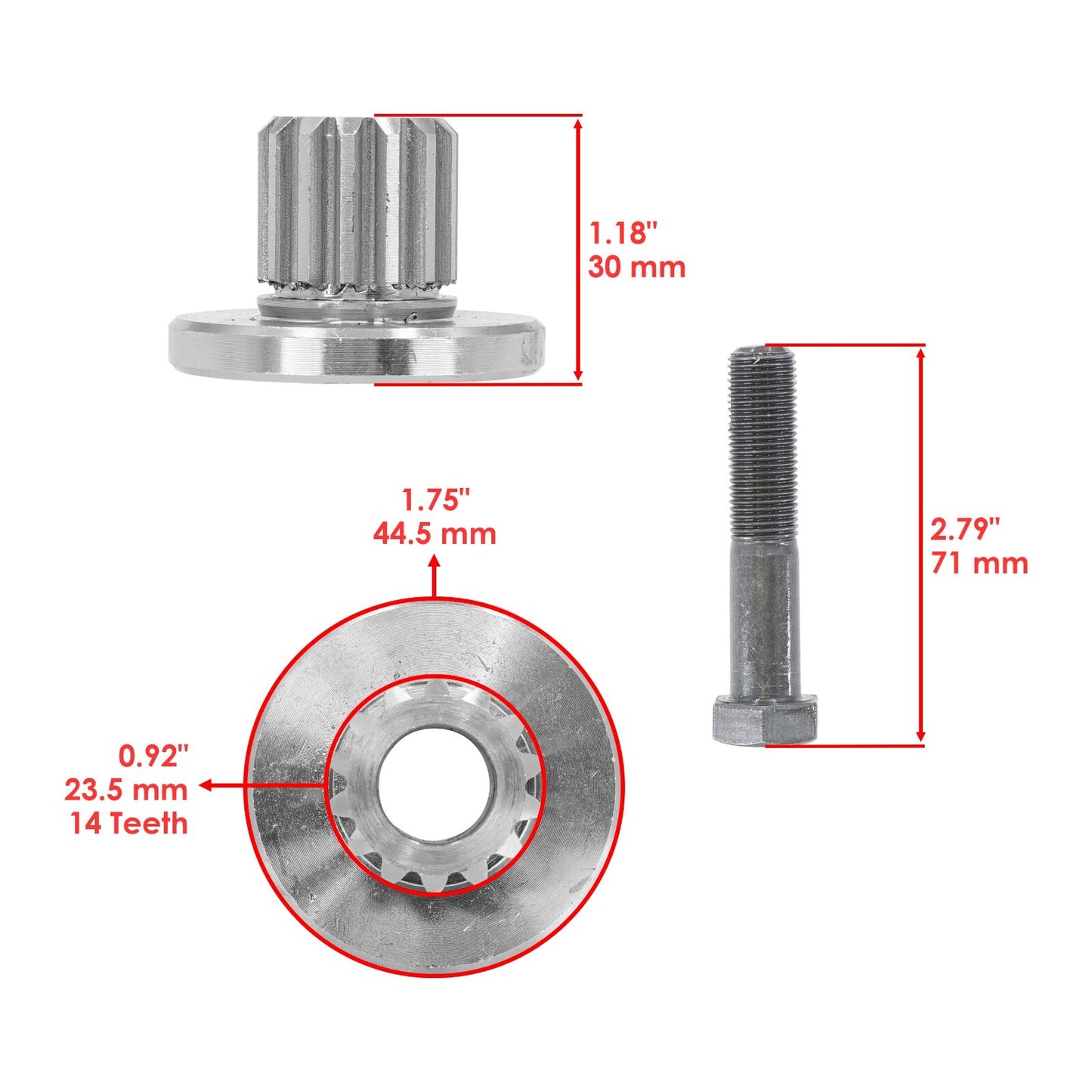72 Inch Deck Spindle Replacement for Exmark Lazer Z LZAS29KA724 (2005–2015)