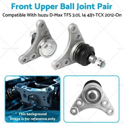 Front Upper Ball Joint Pair for Isuzu D-Max 3.0L I4 4JJ1-TCX (2002-2023)