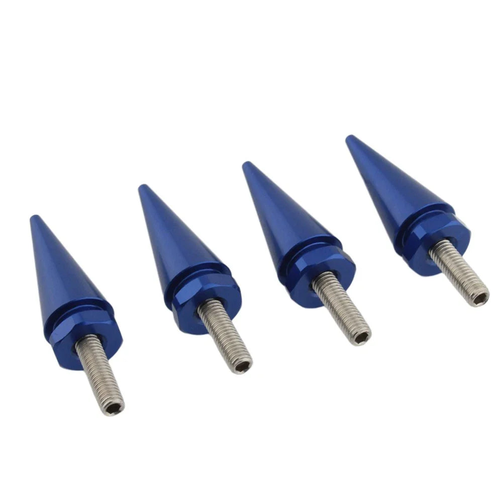 4 x 5mm Blue Spike Windscreen Screw Bolts for Harley Touring Road Glide (1998-2025)