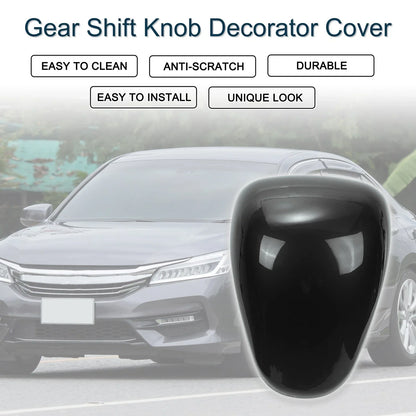Gear Shift Knob Cover for Honda Accord 2013-2017 Black Console 1 x Piece