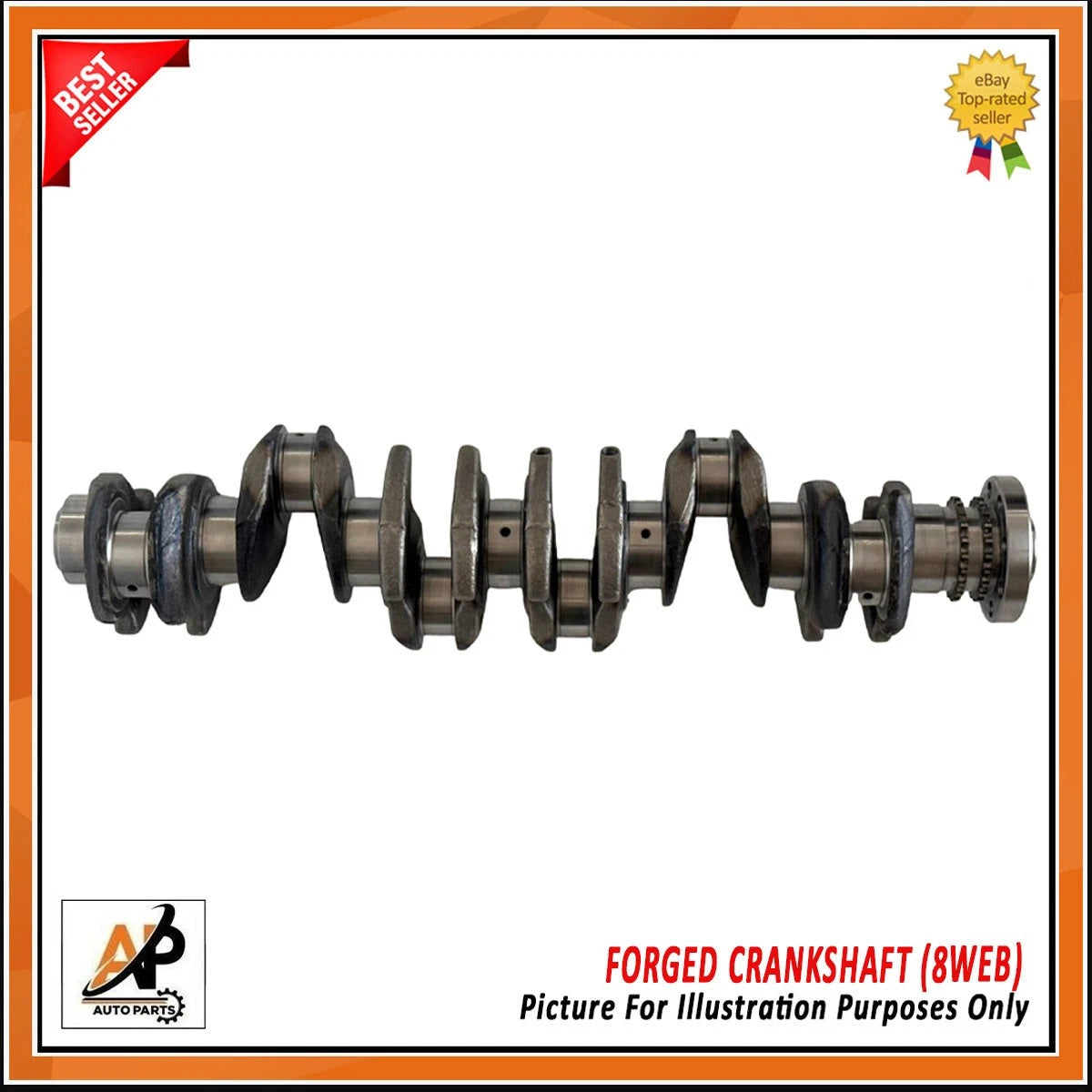 Forged Crankshaft 8 Web Replacement for BMW N57D30 3.0 Diesel (2013–2018)