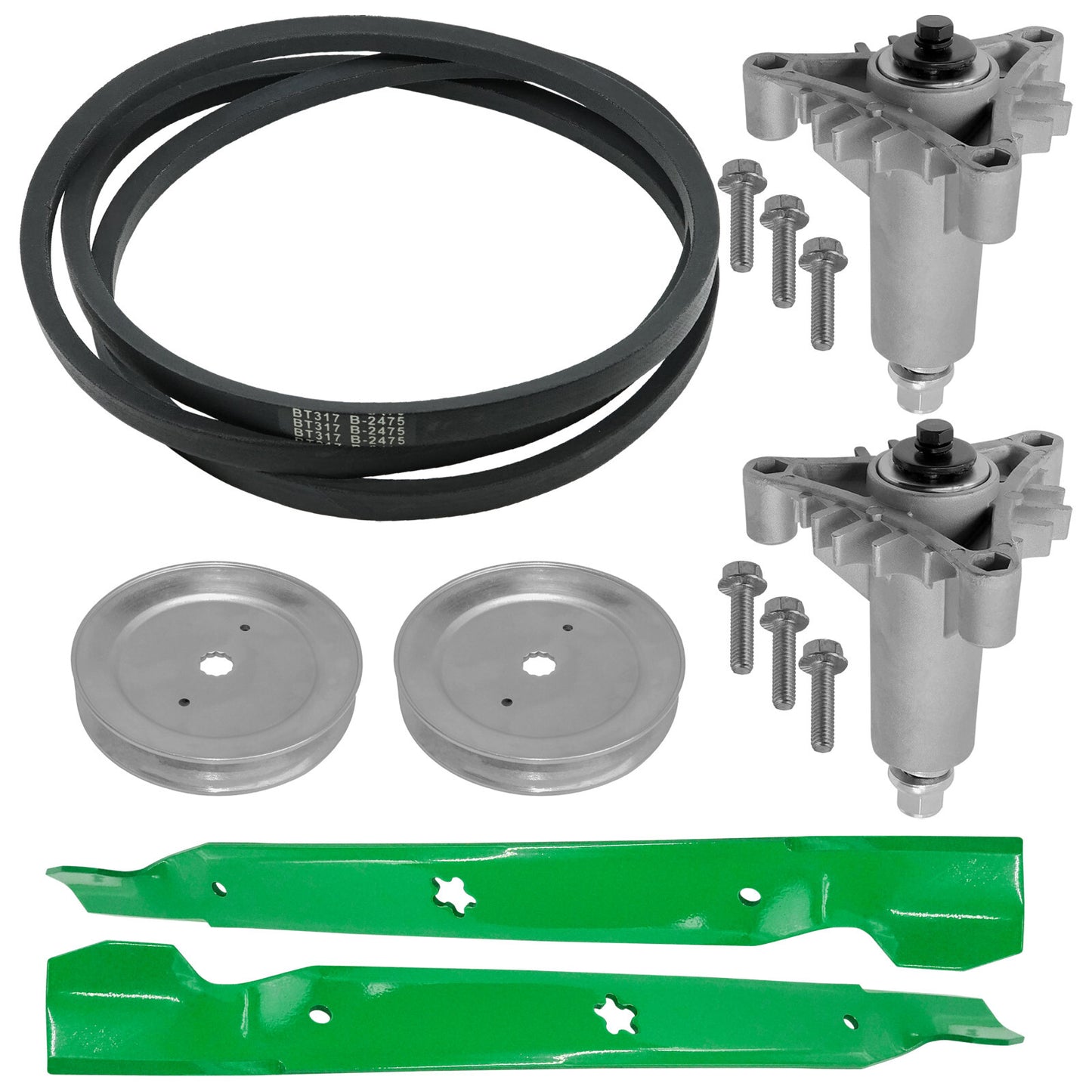 Deck Spindle Blade Belt Kit for Craftsman Husqvarna (532174883) (—)