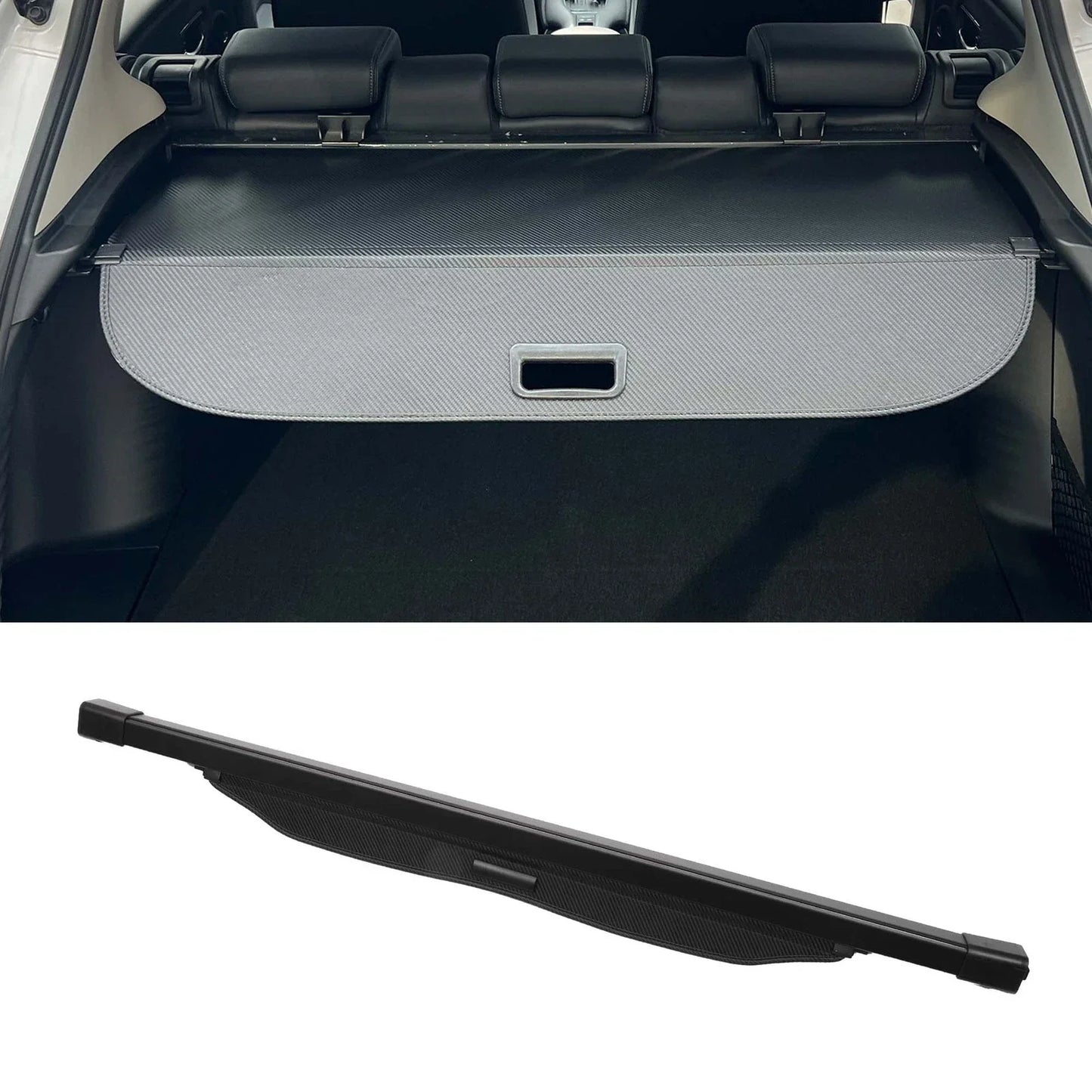 Retractable Cargo Cover for Dodge Caliber 2007-2012 Black Carbon Fiber