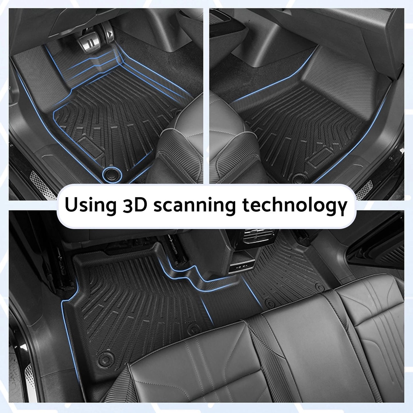Waterproof Floor Frunk Boot Liner Set for Tesla Model 3 (2023-On)