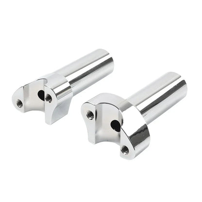4" CNC Straight Handlebar Risers for Harley Sportster Dyna Softail (2004-2023)