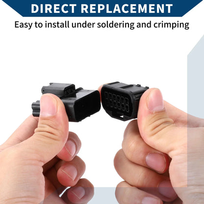 12 Pin Front Headlight Connector Plug for Honda