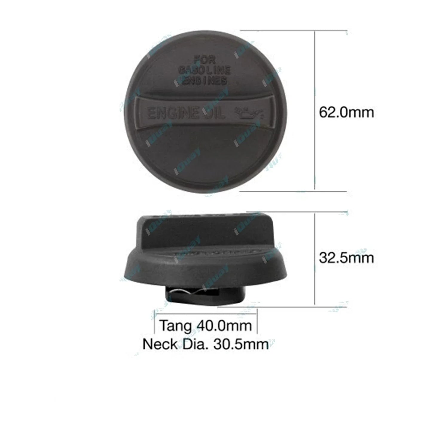 Engine Oil Filler Cap for Tridon (TOC532) - Plastic Bayonet