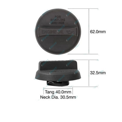 Engine Oil Filler Cap for Tridon (TOC532) - Plastic Bayonet