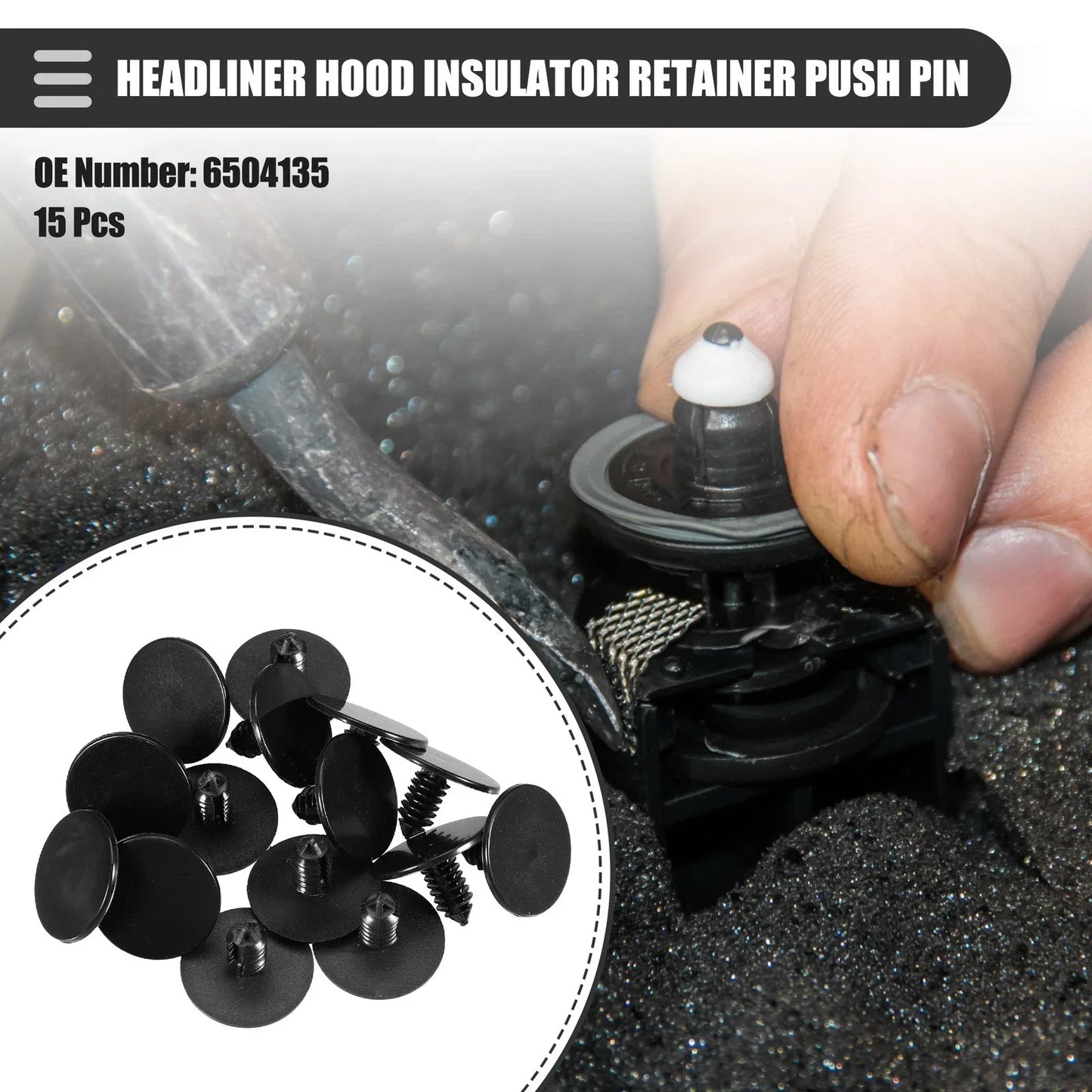 15 x Headliner Hood Insulator Retainer Push Pin Clips for Dodge ()