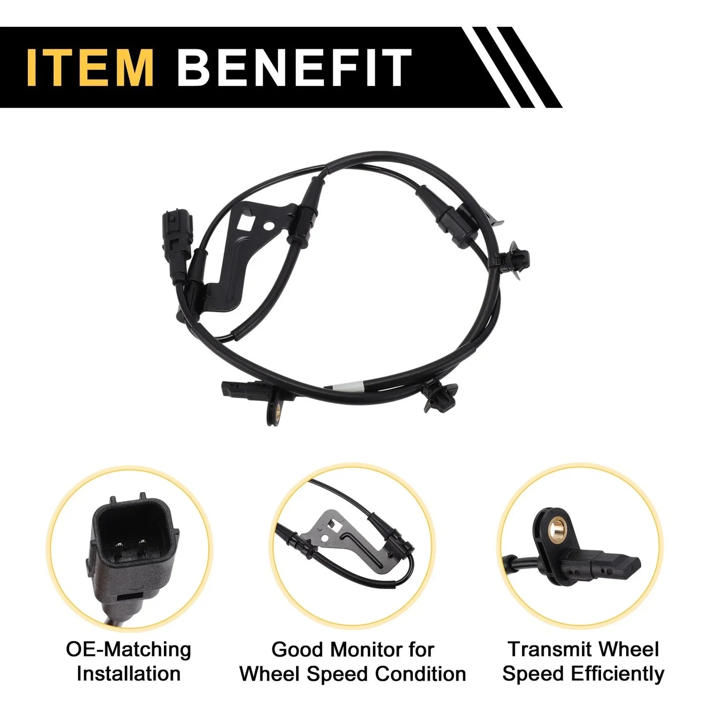 ABS Wheel Speed Sensor for Hyundai Elantra (2020-2025) 1 x Left Front