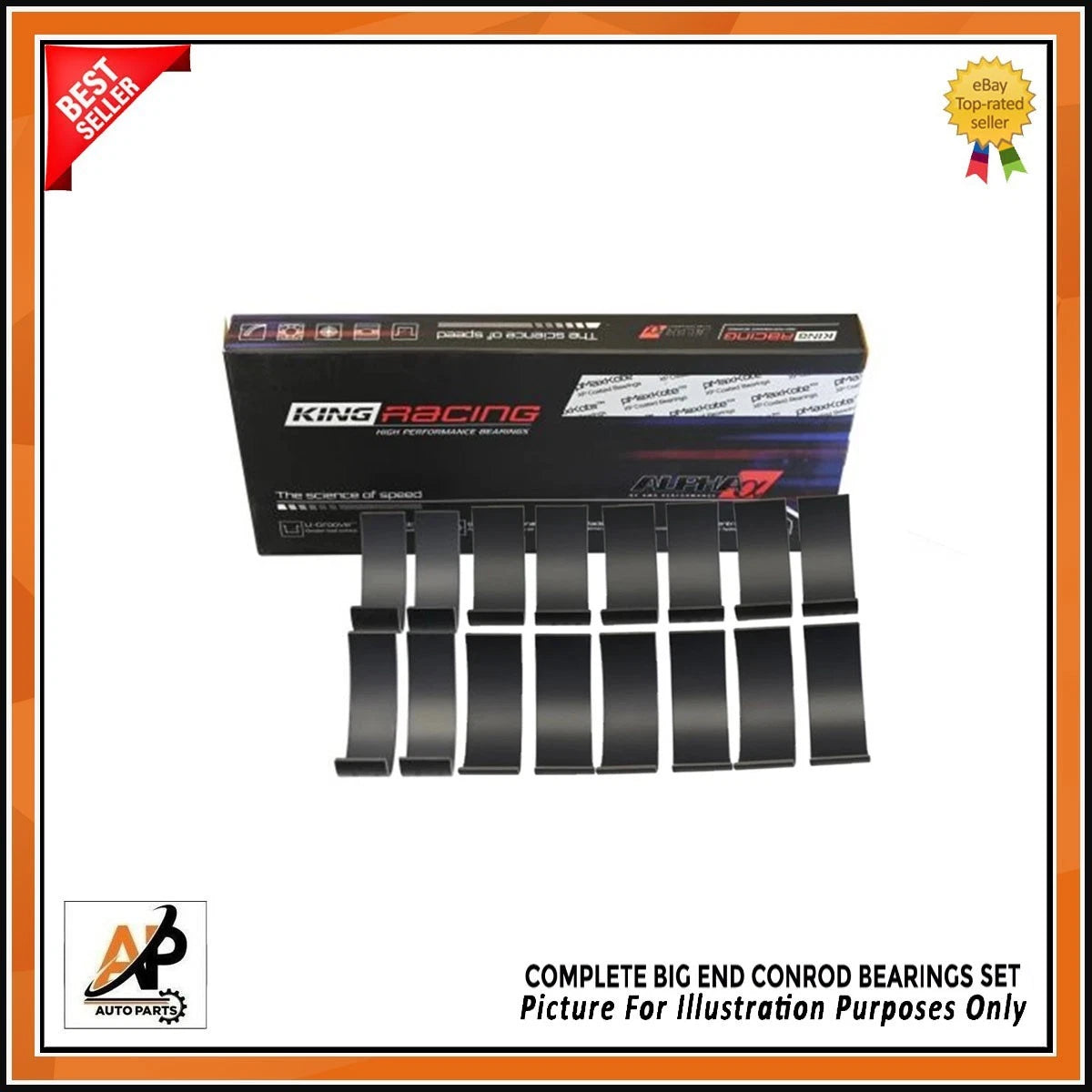 Big End Conrod Bearings Set Replacement for Audi A4 R8 4.2 (2008–2016)