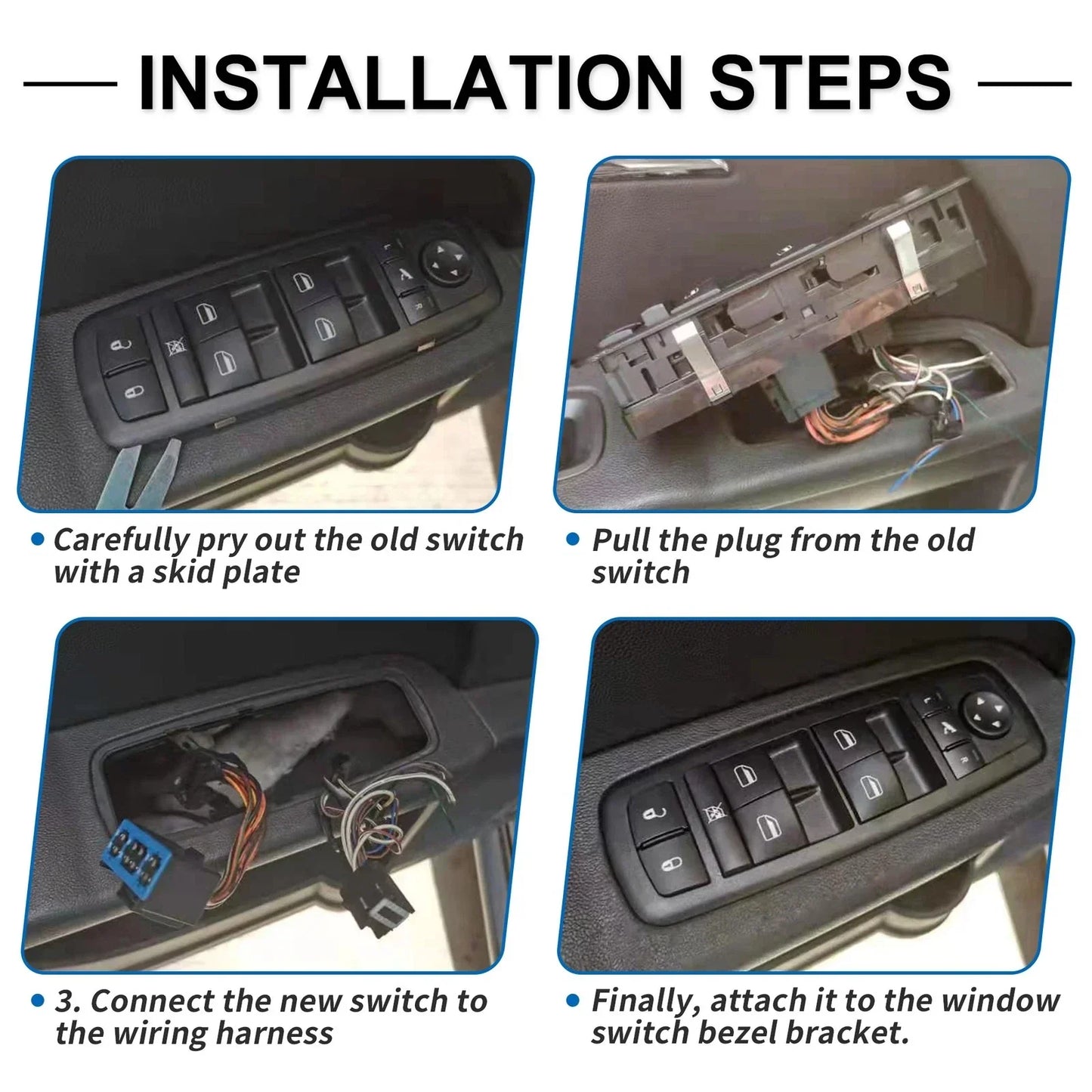 Front Right Power Window Switch for Honda City (2008-2012)