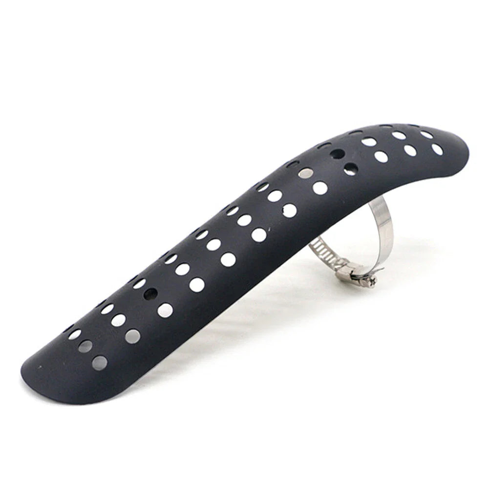 Black Exhaust Muffler Pipe Heat Shield Cover for Universal Motorcycle