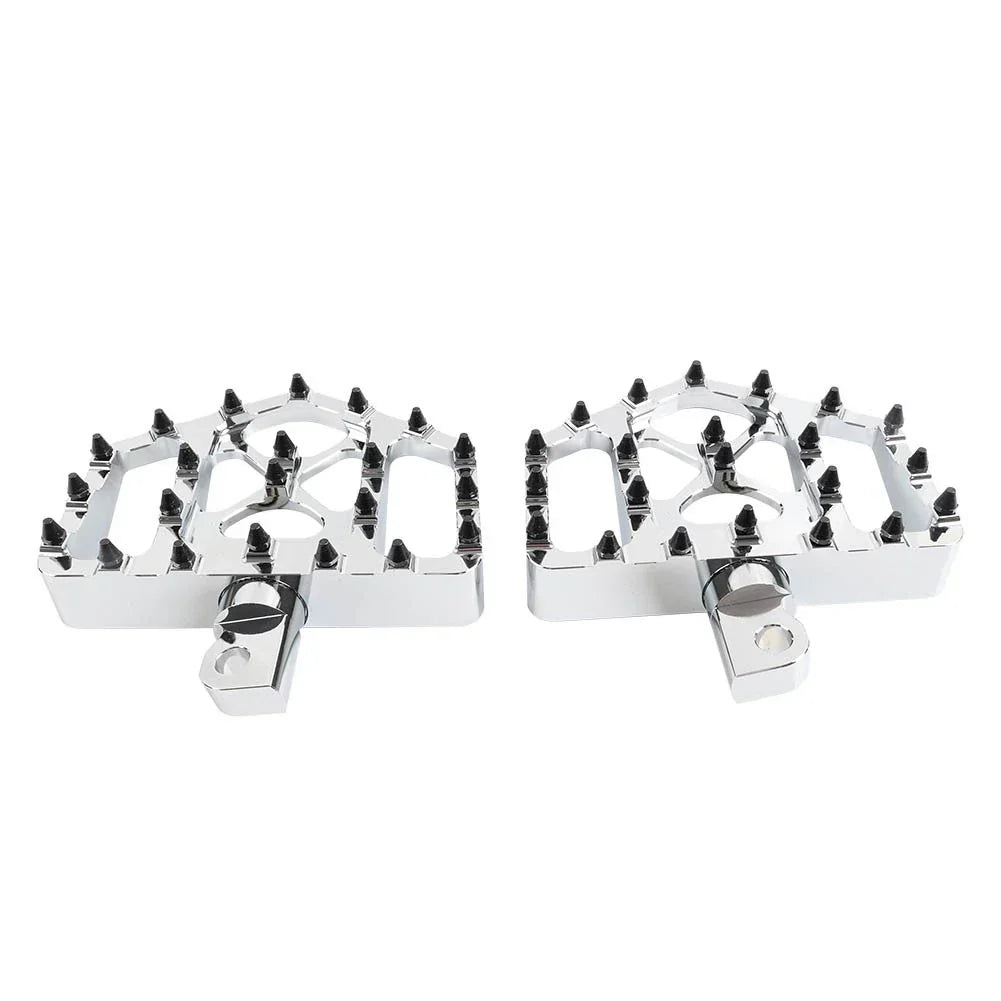 Wide Foot Pegs MX Style Floorboard for Harley Touring Softail Dyna