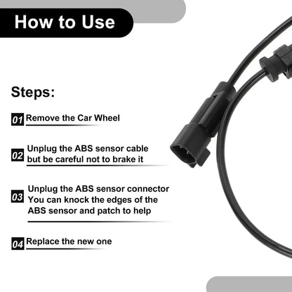 ABS Wheel Speed Sensor for Dodge Ram 1500 Pickup 2009-2010