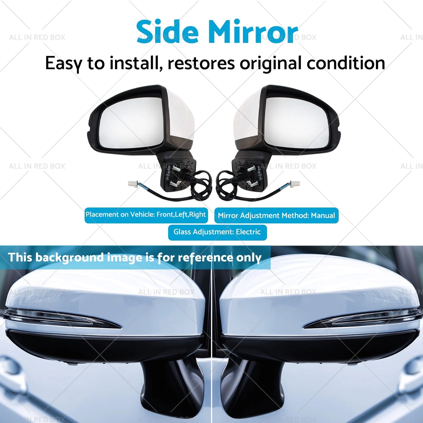 Electric Side Mirror with Turn Signal for Honda Jazz (2014-2019)