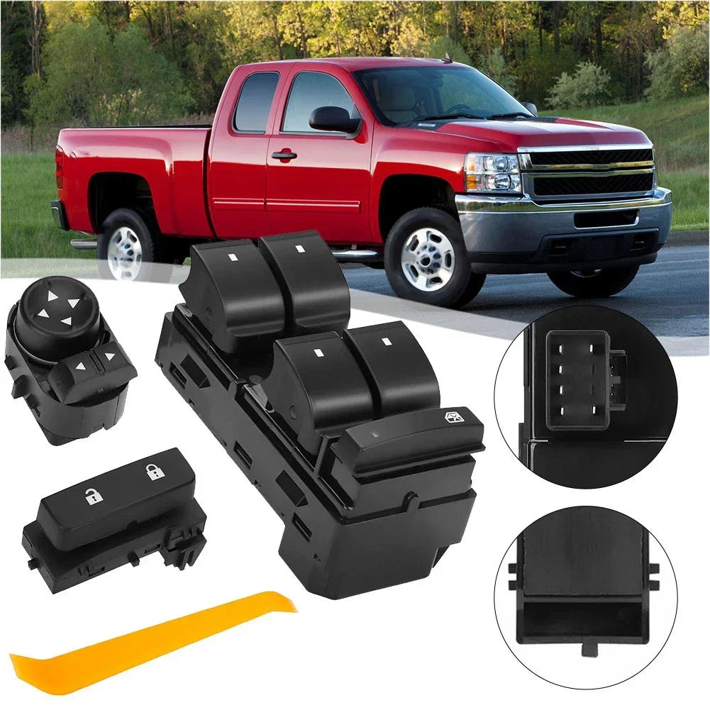 Power Windows Switch Assembly for Chevy Silverado & GMC Sierra