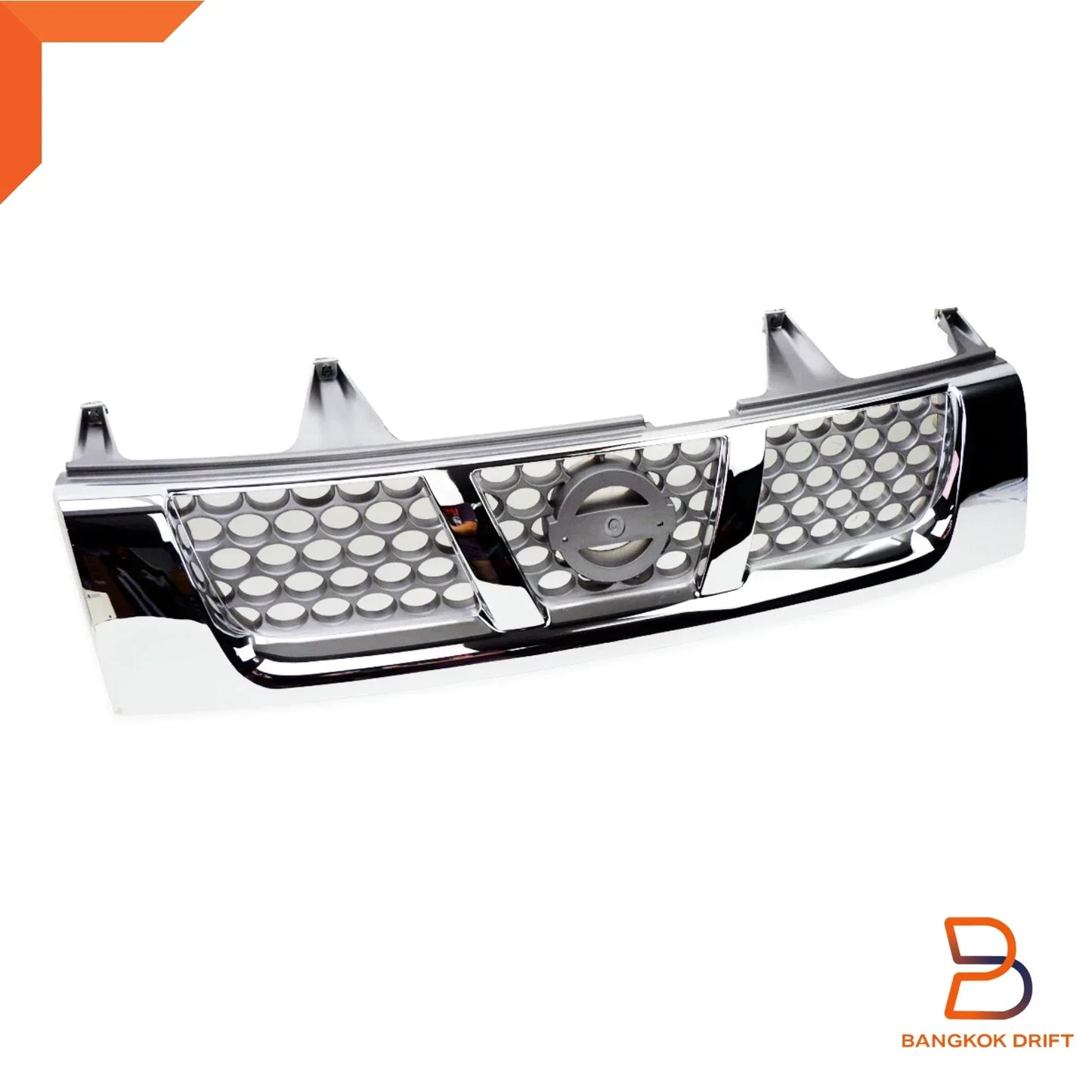 Grille + Emblem Chrome Trim for Nissan Navara Ute D22 (2001-2014)