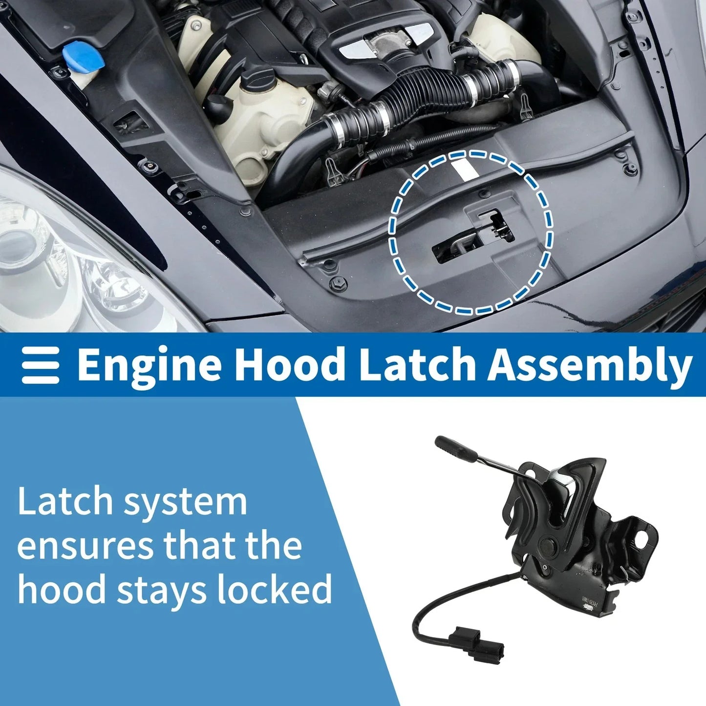 Hood Latch Assembly for Honda CR-V (2007-2009) - 1 x Quality Replacement