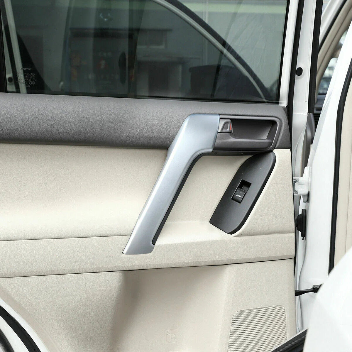 4 x Matte Front Door Armrest Cover Trim for Land Cruiser Prado (2010-2018)
