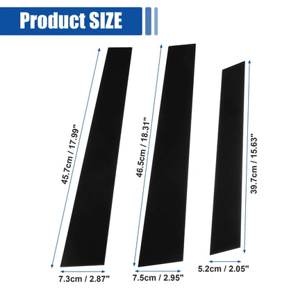 Glossy Black Car Door Window Pillar Post Covers for Honda CR-V (2007-2011)