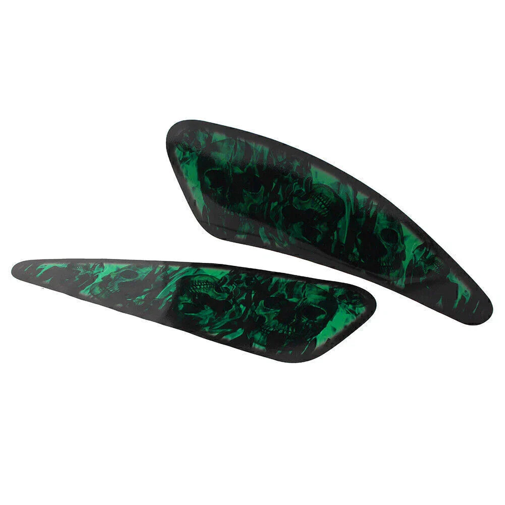 Green Skull Motorcycle Decals for Harley XL883 1200 (2004-2023)