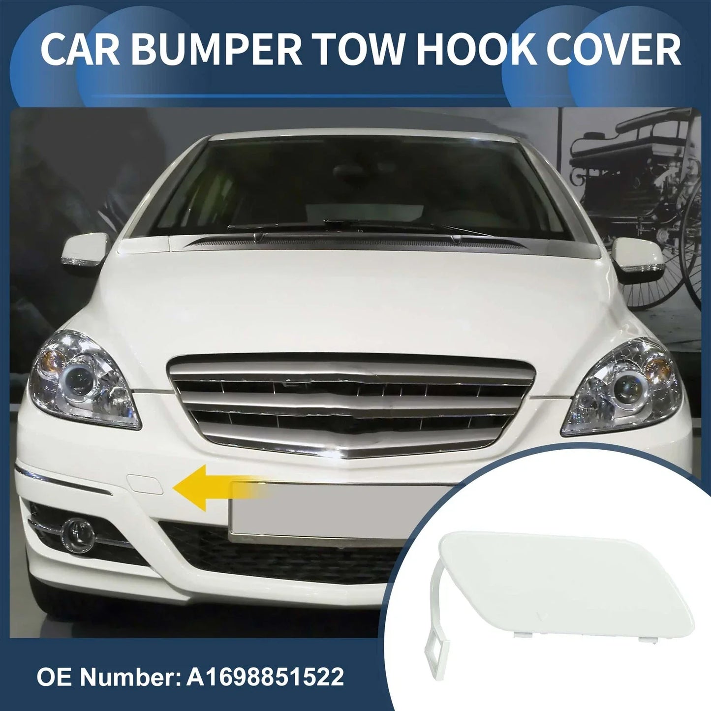 Front Bumper Tow Hook Cover for Mercedes-Benz B-Class (2005-2011)