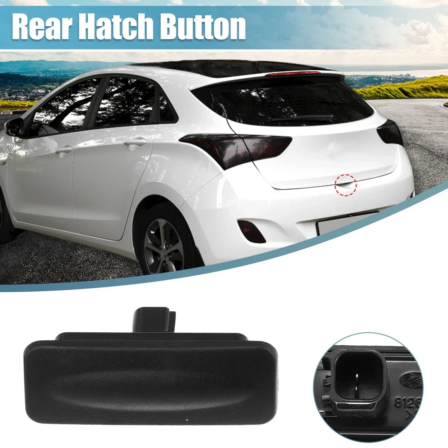Rear Trunk Tailgate Handle Release Switch for Hyundai (2011-2016)
