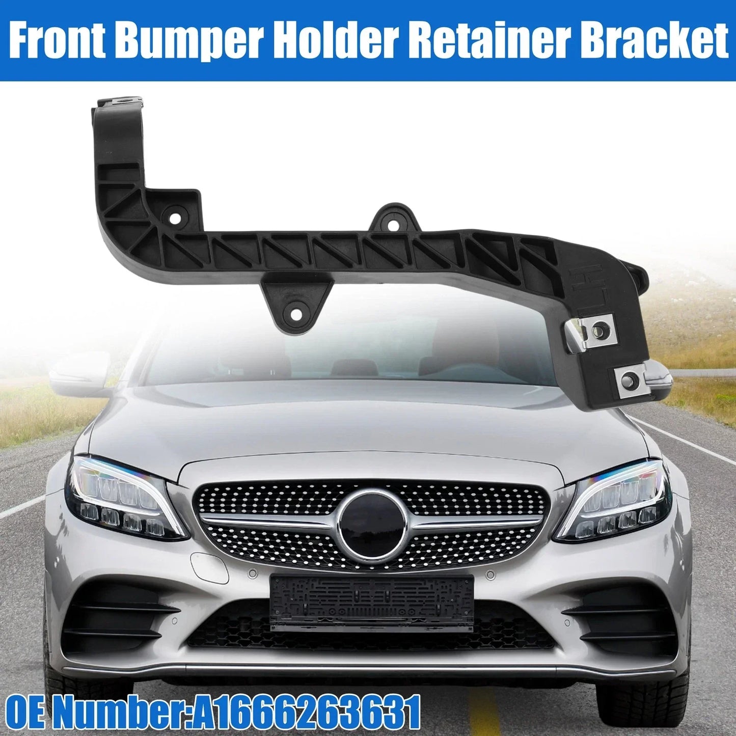 Front Left Upper Bumper Cover Support Bracket for Mercedes-Benz GLE350 (2016-2023)