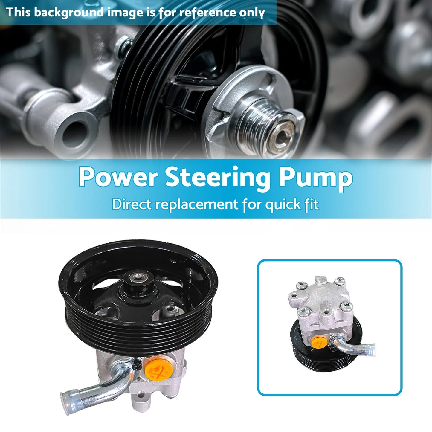 Power Steering Pump w/Pulley for Nissan Maxima, Murano, Altima (2009-2014)